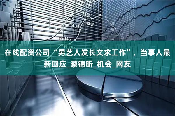 在线配资公司 “男艺人发长文求工作”，当事人最新回应_蔡锦昕_机会_网友